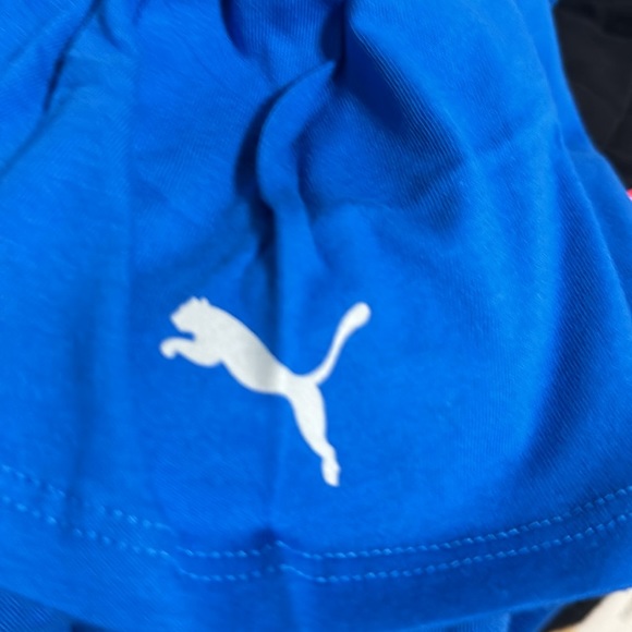 2 black and Royal blue PUMA united Blank Tees - Picture 6 of 7